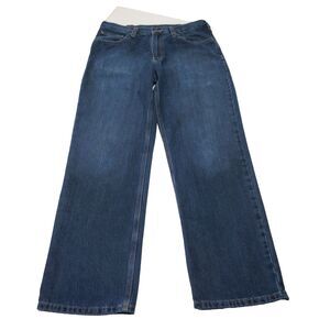 Carhartt Jeans Straight Leg Blue Jeans Workwear Rugged  Relaxed Fit Men's 32x31